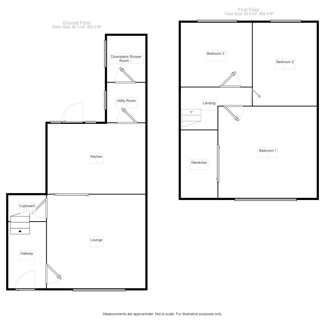 Floorplan of 3 bedroom End Terrace House to rent, March End Road, Wolverhampton, West Midlands, WV11