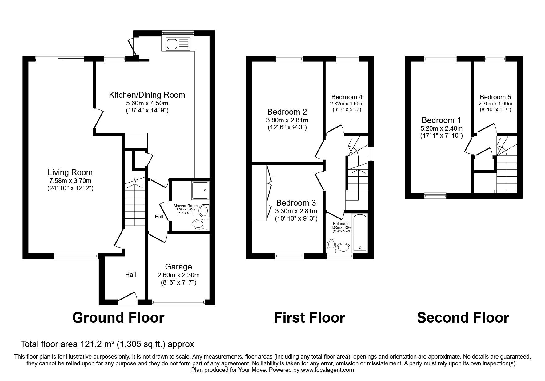 Floorplan of 5 bedroom Semi Detached House for sale, Pinfold Gardens, Wolverhampton, West Midlands, WV11