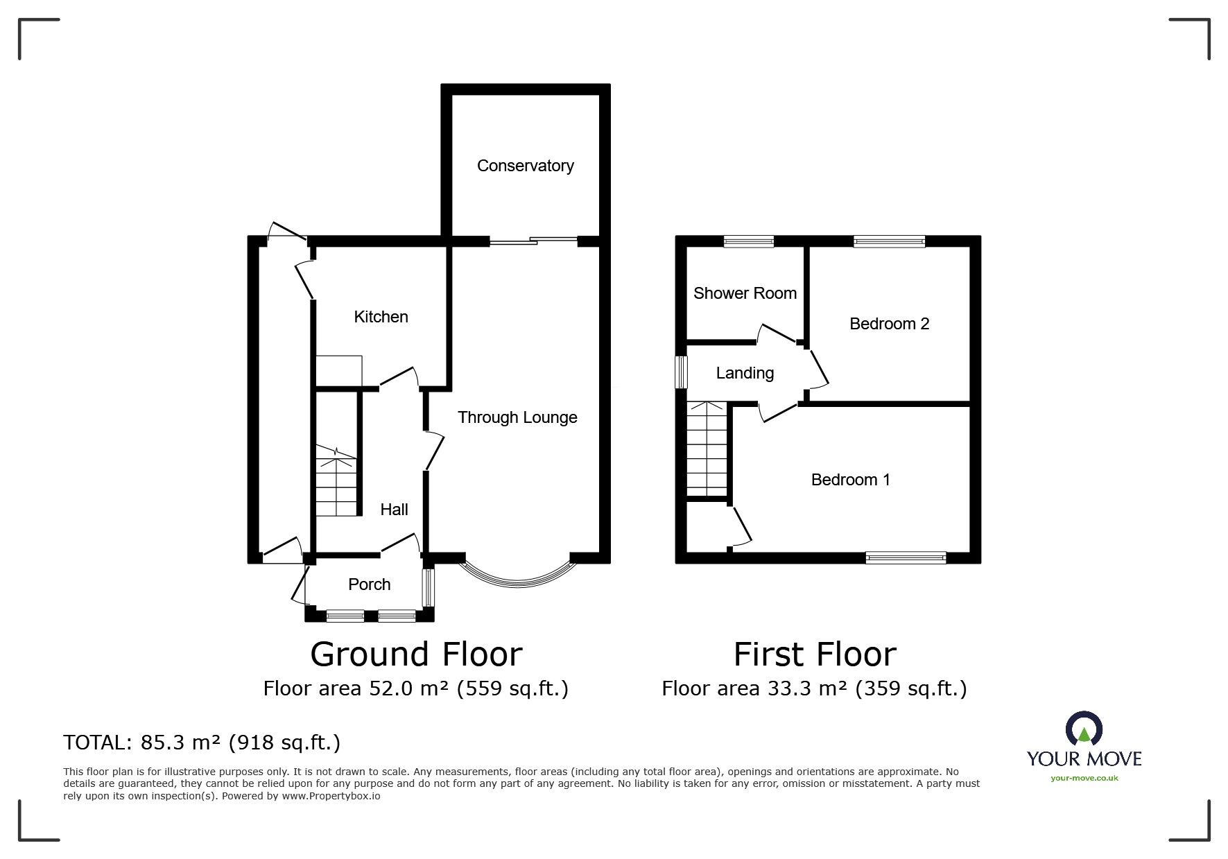 Floorplan of 2 bedroom Semi Detached House for sale, Meredith Road, Wolverhampton, WV11