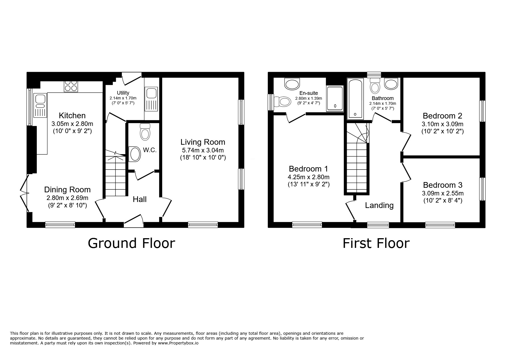 Floorplan of 3 bedroom Detached House to rent, Westminster Way, Priorslee, Shropshire, TF2