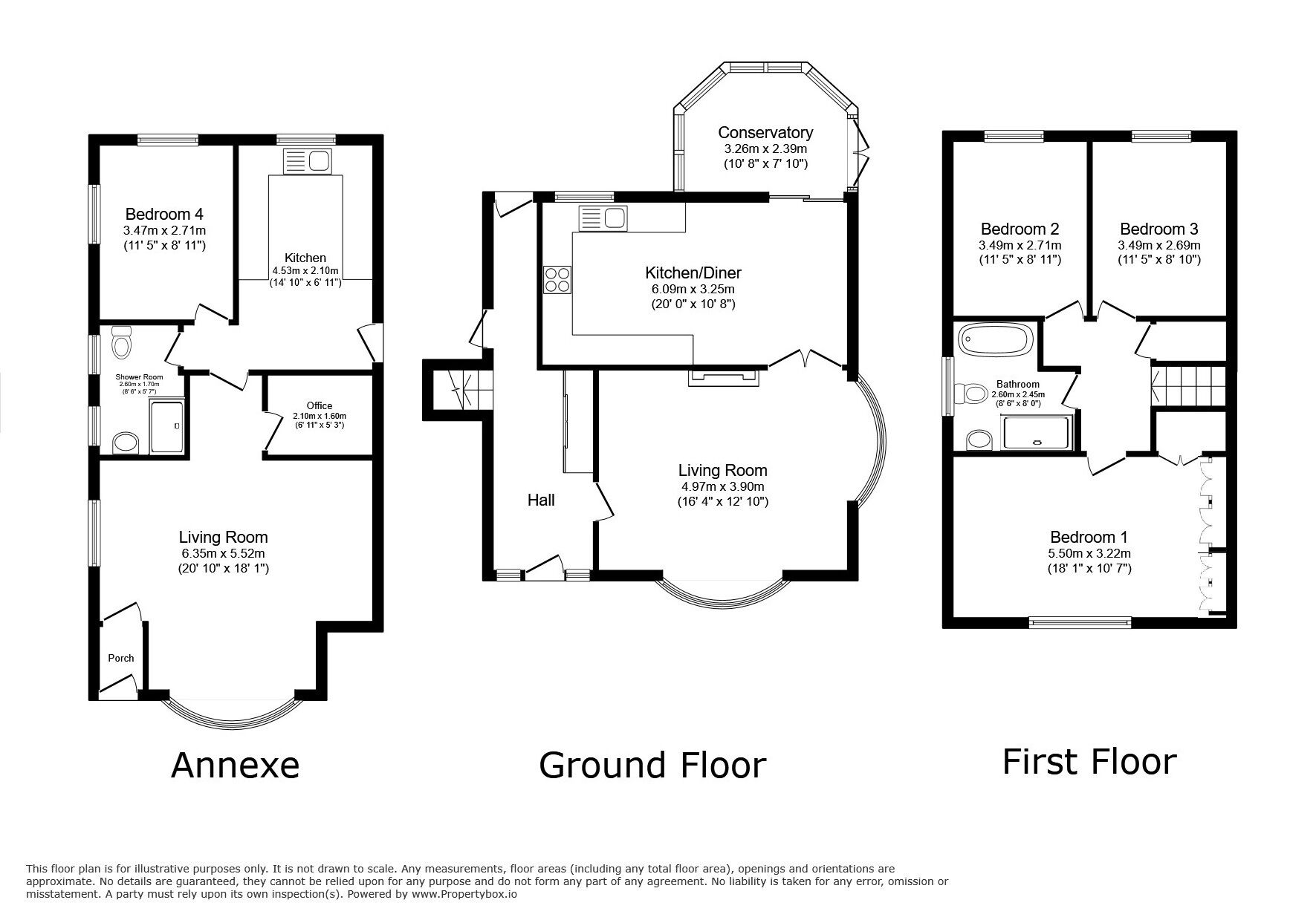 Floorplan of 4 bedroom Detached House for sale, Brookside, Wellington Road, Telford, TF2