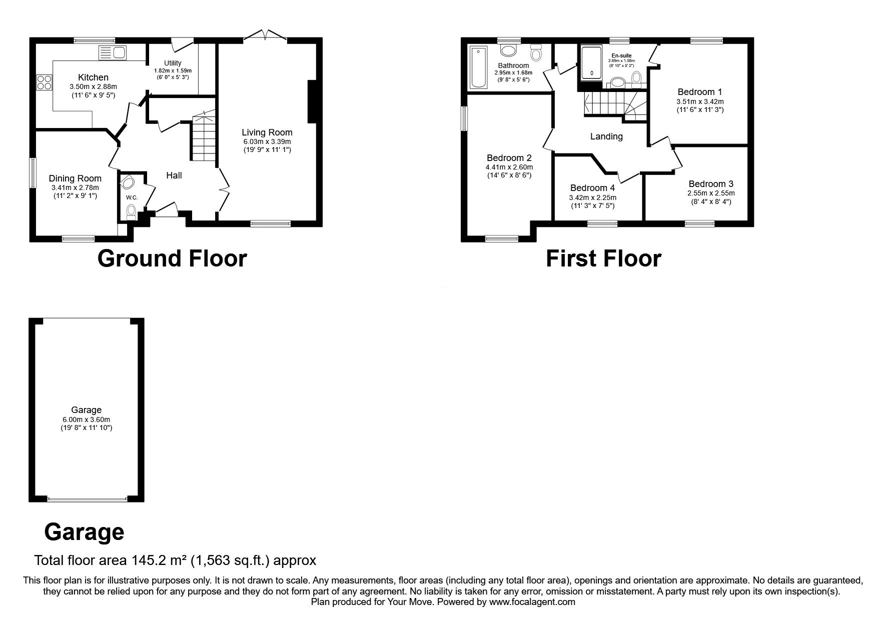 Floorplan of 4 bedroom Detached House for sale, Pepper Mill, Lawley Village, Shropshire, TF4