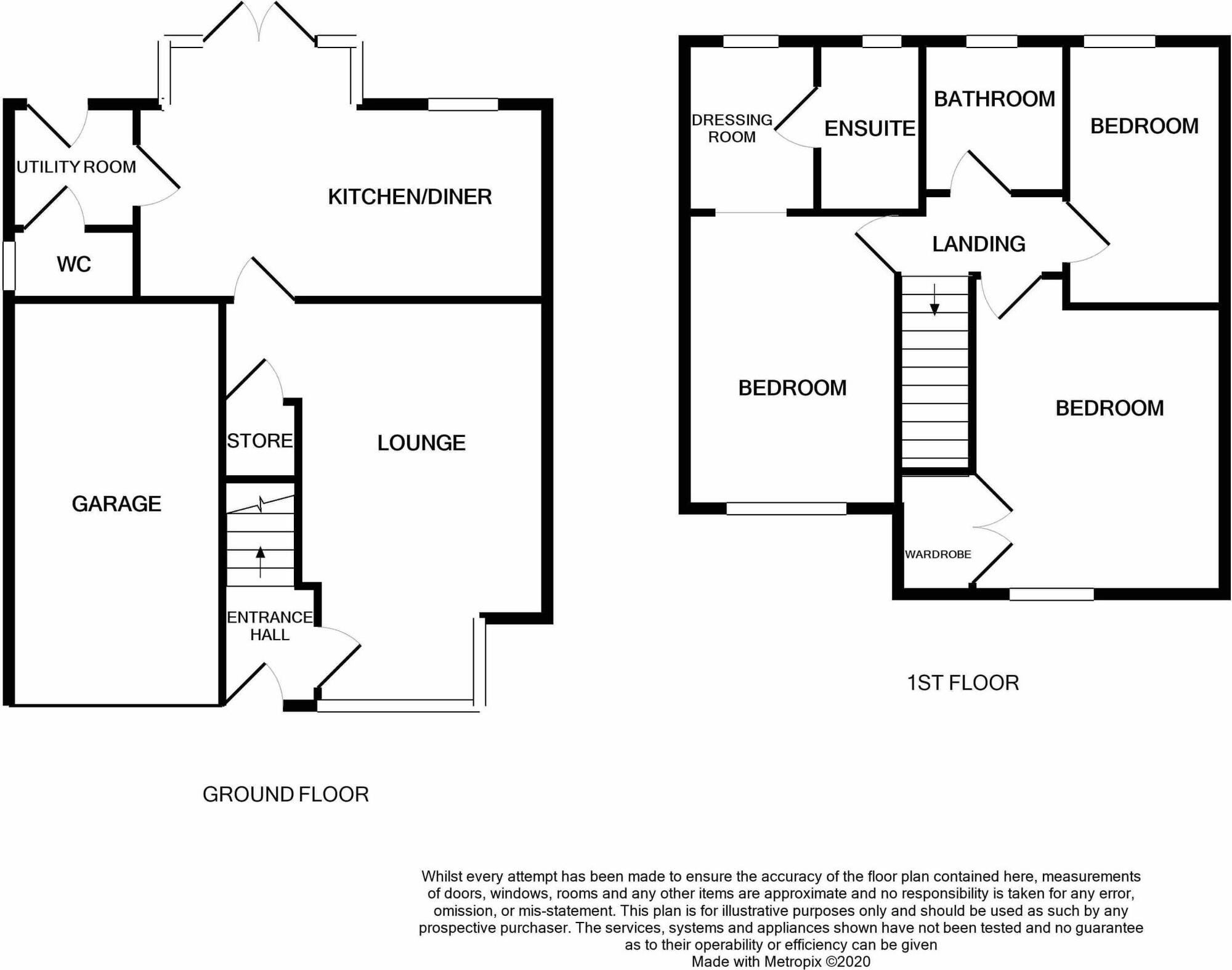 Floorplan of 3 bedroom Detached House for sale, North Moor Grove, Lawley, Shropshire, TF4