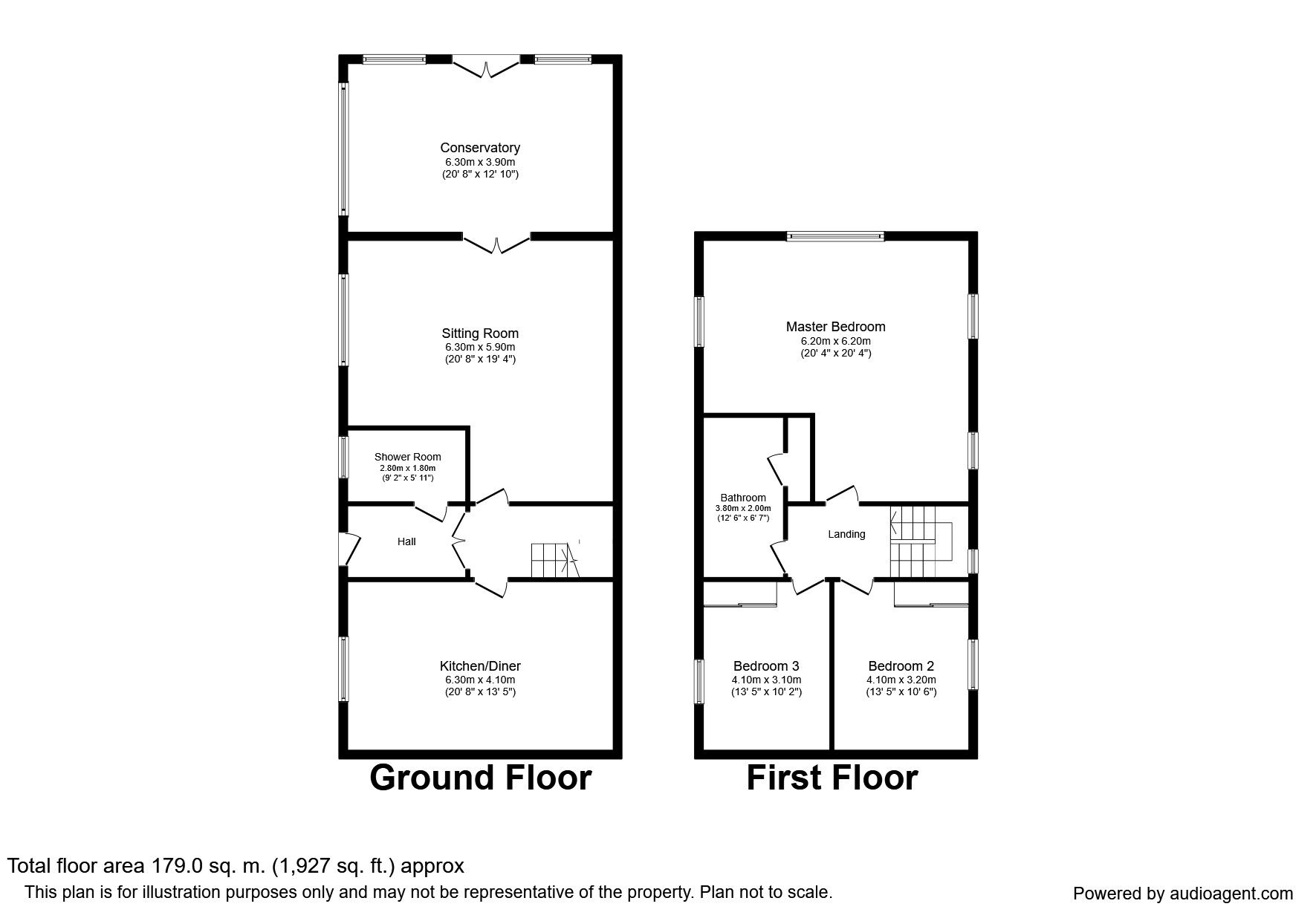 Floorplan of 3 bedroom Semi Detached House to rent, Whitehaven Road, Cleator Moor, Cumbria, CA25