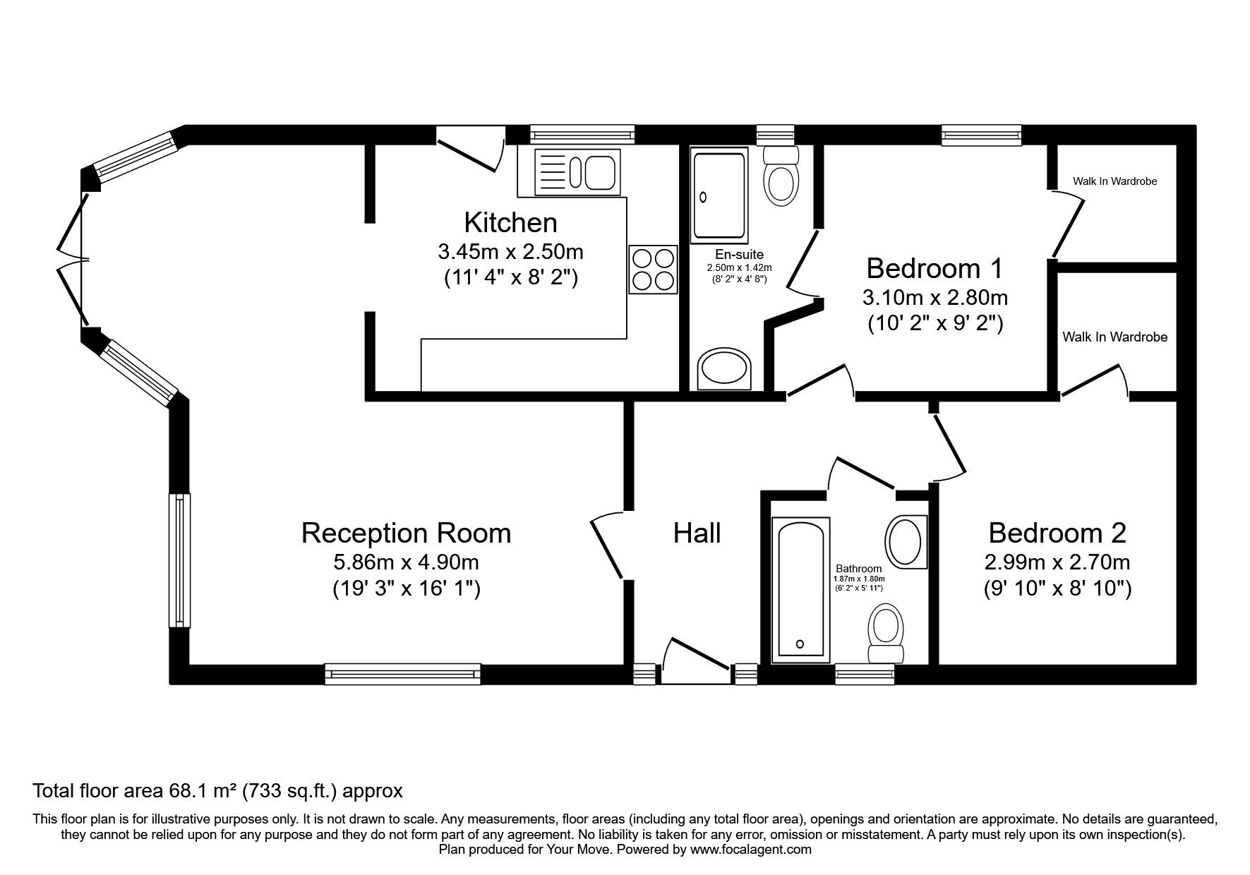 Floorplan of 2 bedroom Detached Property for sale, James Park Homes, Egremont, Cumbria, CA22