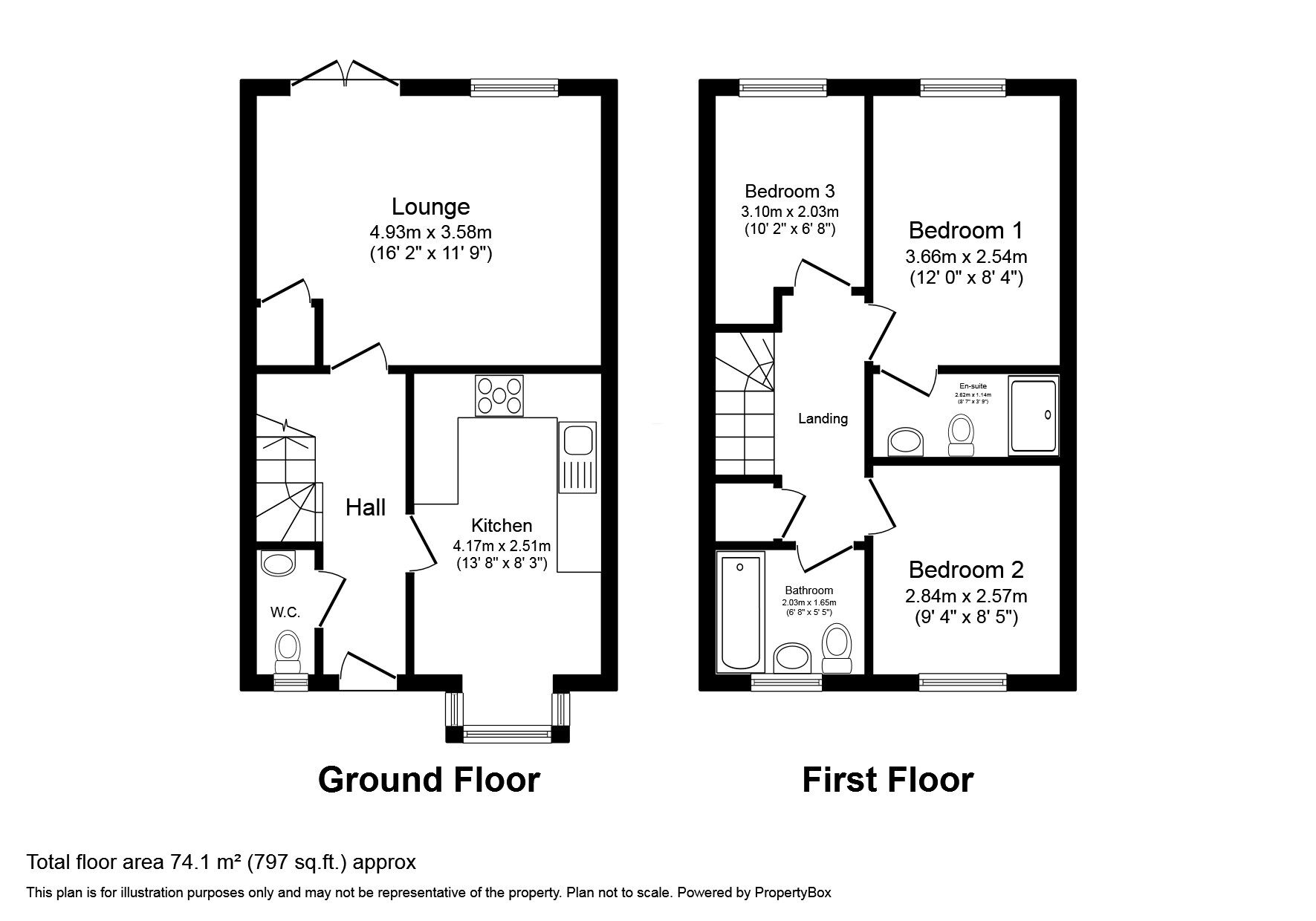 Floorplan of 3 bedroom Semi Detached House for sale, Juniper Drive, Stainburn, Cumbria, CA14