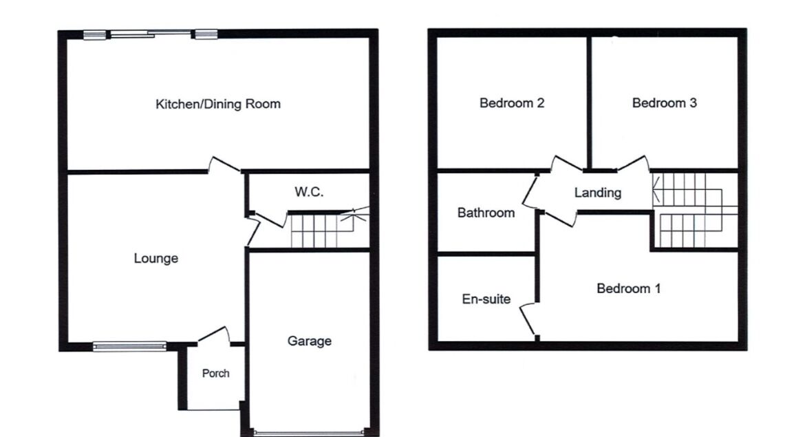 Floorplan of 3 bedroom Semi Detached House for sale, Marsh Drive, Workington, Cumbria, CA14