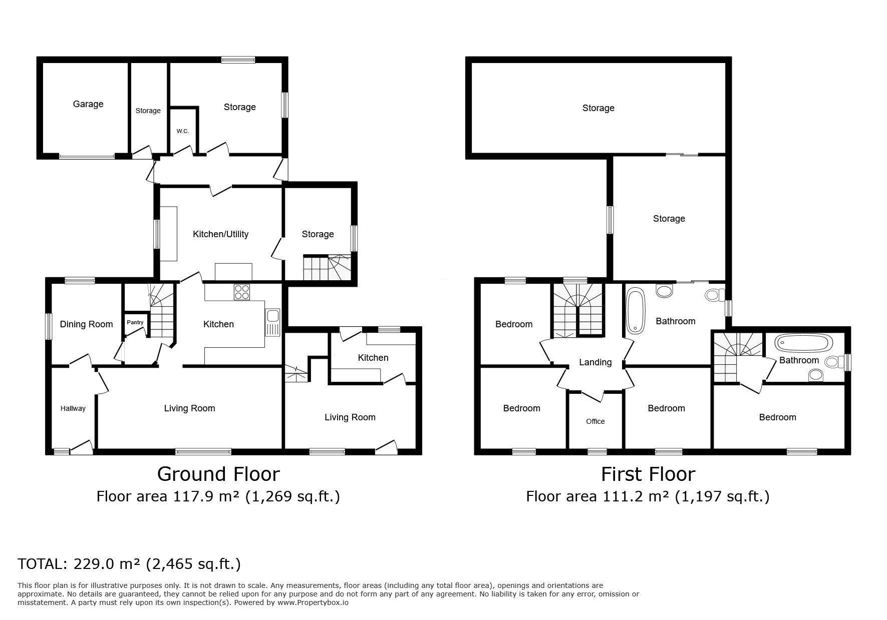 Floorplan of 4 bedroom Semi Detached House for sale, Kirkbride, Wigton, CA7