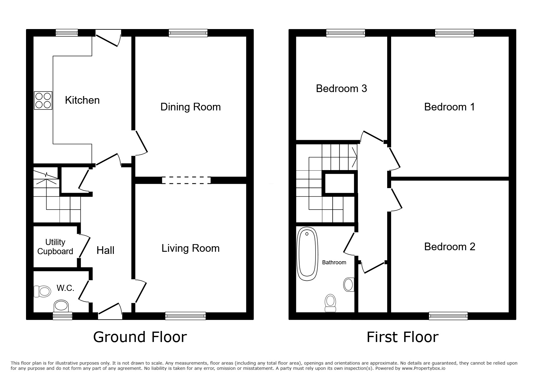 Floorplan of 3 bedroom Semi Detached House to rent, Fell View, Wigton, CA7