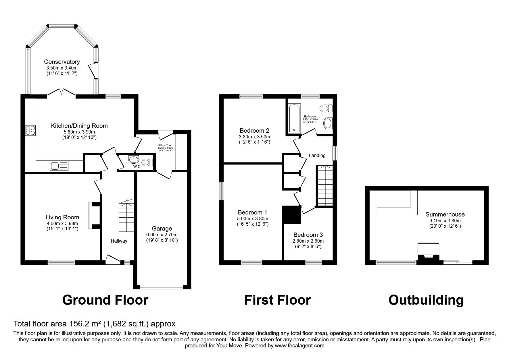 Floorplan of 3 bedroom Link Detached House for sale, Blencogo, Wigton, CA7