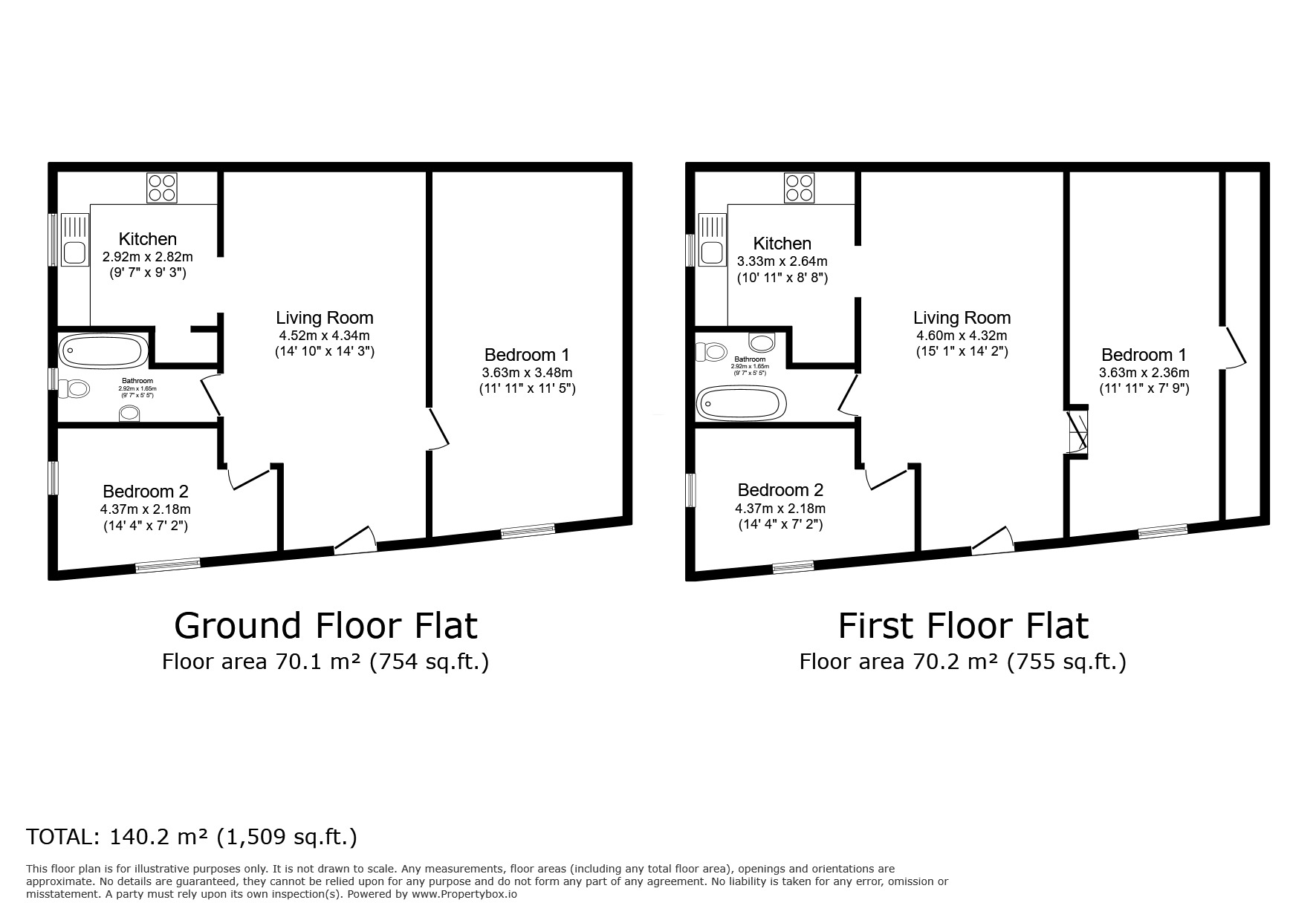 Floorplan of 2 bedroom  Flat to rent, Queen Street, Aspatria, Cumbria, CA7