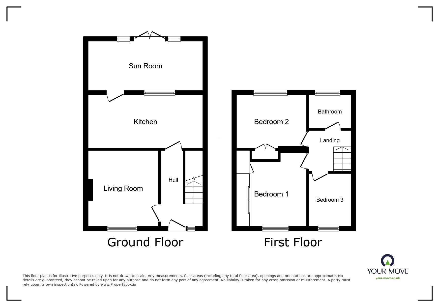 Floorplan of 3 bedroom Mid Terrace House for sale, Skiddaw Street, Silloth, Cumbria, CA7