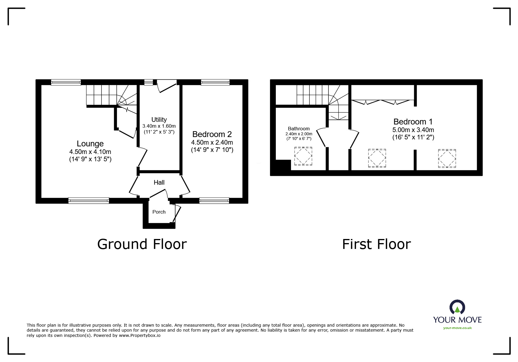 Floorplan of 2 bedroom Mid Terrace Property to rent, Wigton, Cumbria, CA7