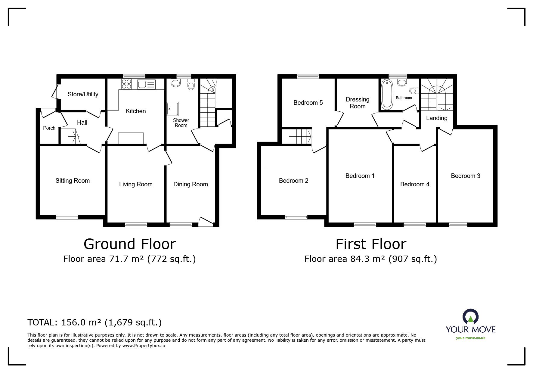 Floorplan of 5 bedroom Semi Detached House for sale, Wigton, Cumbria, CA7