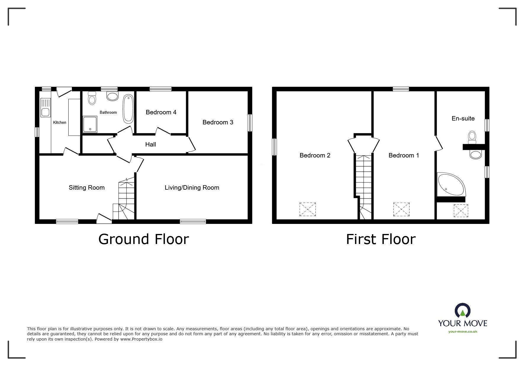 Floorplan of 4 bedroom Detached House for sale, Hylton Terrace, Wigton Road, Wigton, CA7