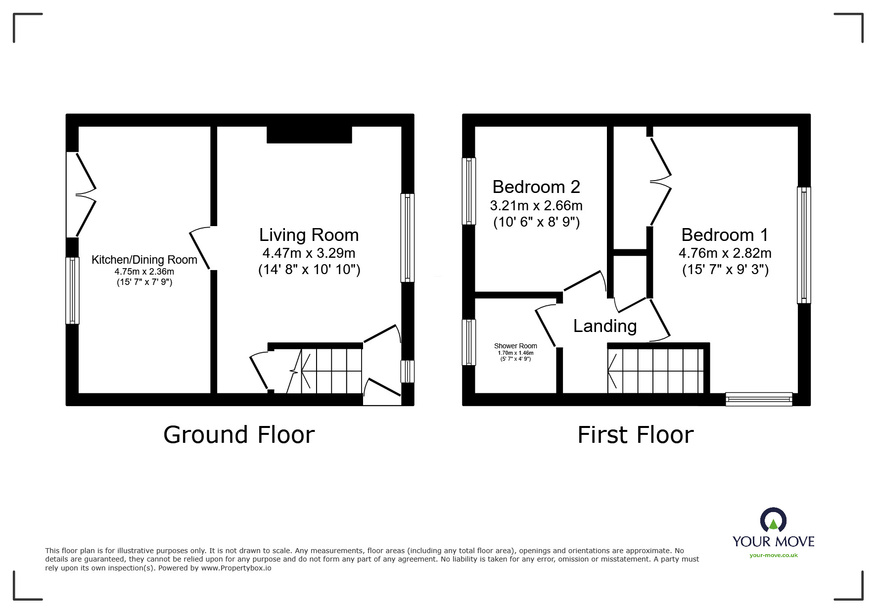 Floorplan of 2 bedroom Semi Detached House to rent, Ireby, Wigton, Cumbria, CA7