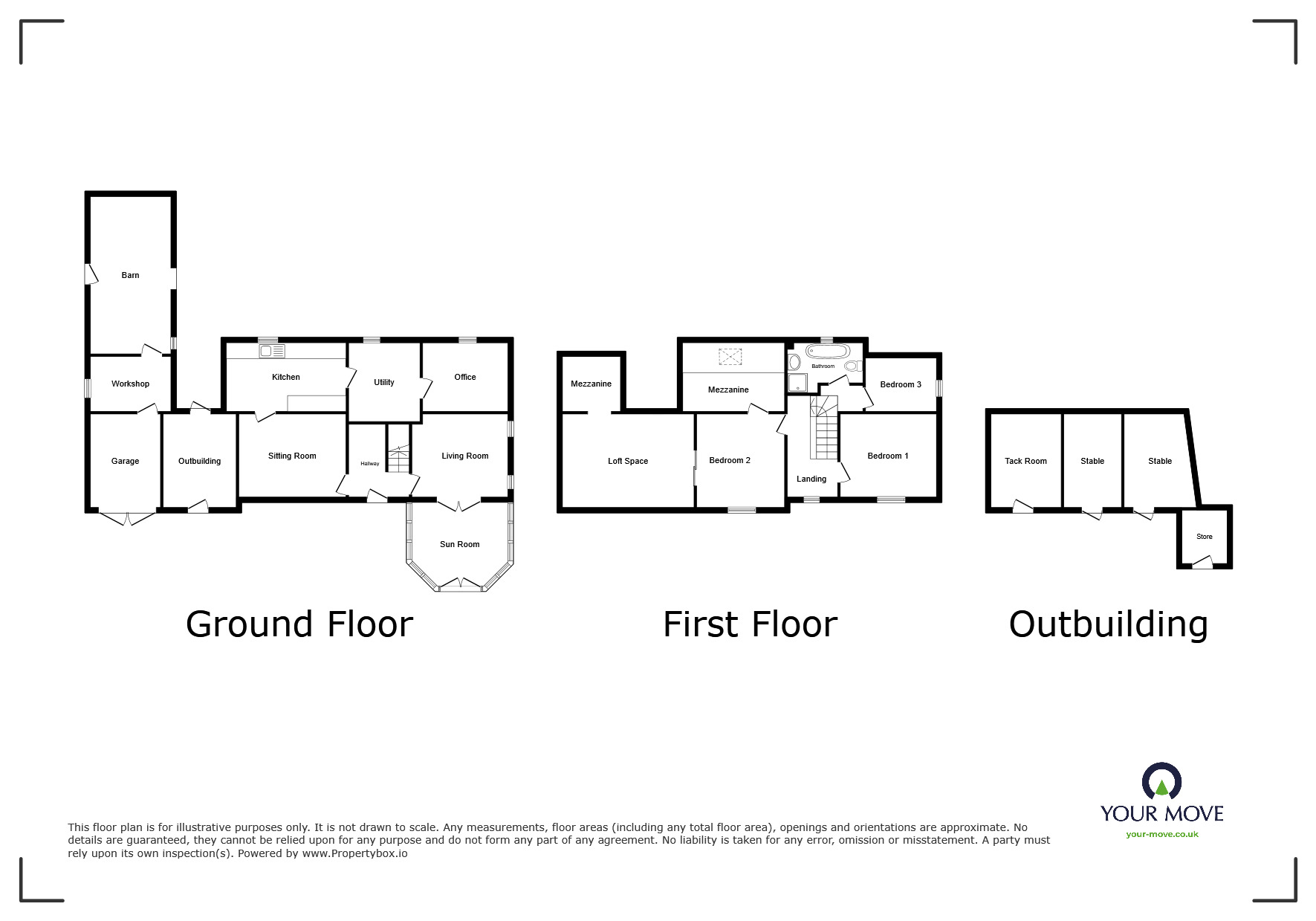 Floorplan of 3 bedroom Detached House for sale, Seaville, Silloth, Cumbria, CA7