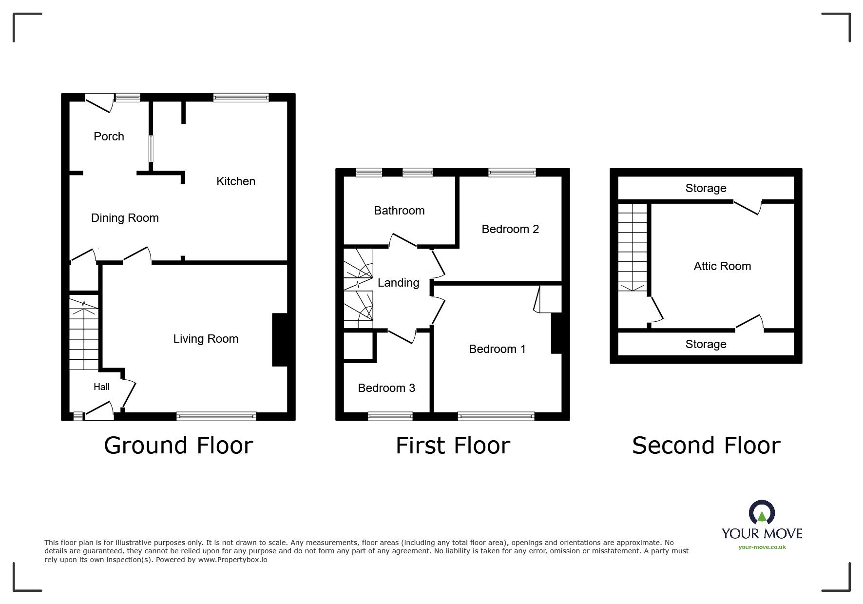 Floorplan of 3 bedroom Mid Terrace House for sale, Park Road, Wigton, Cumbria, CA7