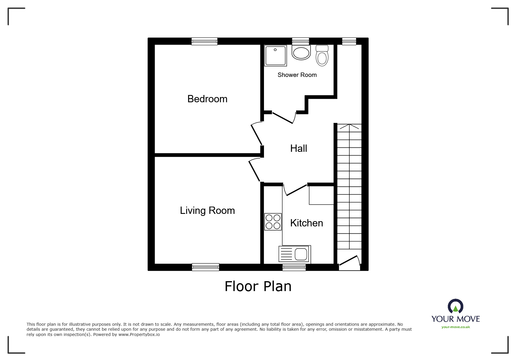 Floorplan of 1 bedroom  Flat for sale, Station Road, Wigton, Cumbria, CA7