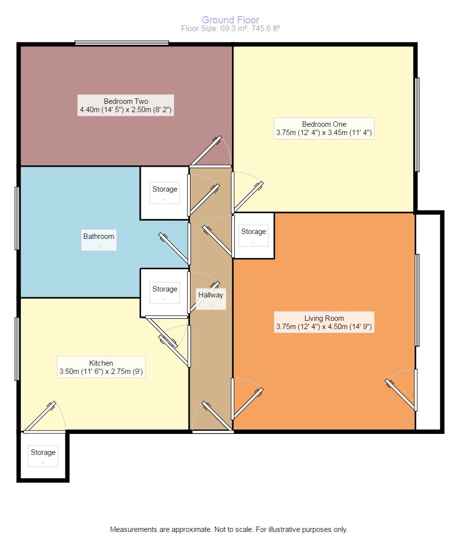 Floorplan of 2 bedroom  Flat to rent, Croftleigh Avenue, Purley, Surrey, CR8