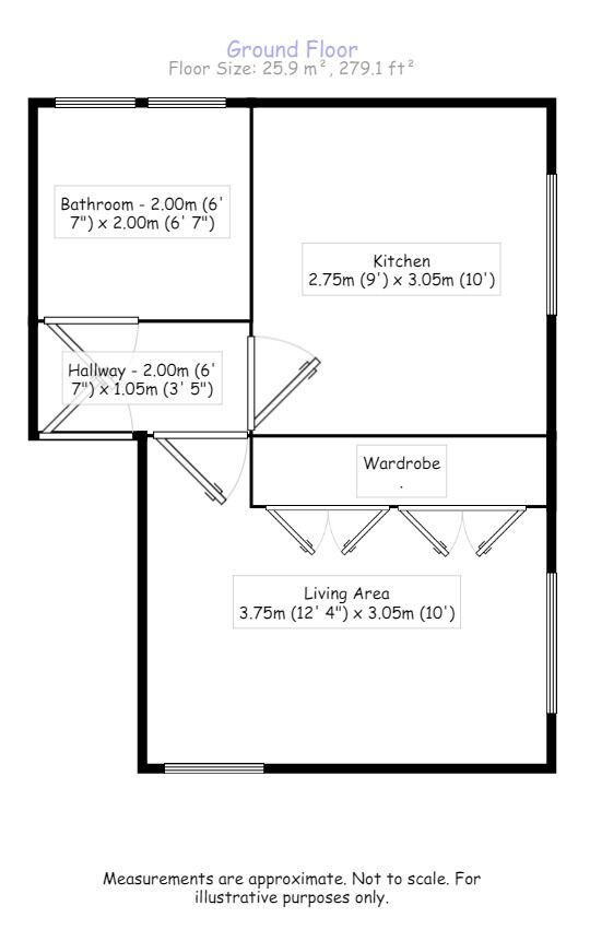 Floorplan of  Flat to rent, Leigham Court Clyde Road, Wallington, Surrey, SM6