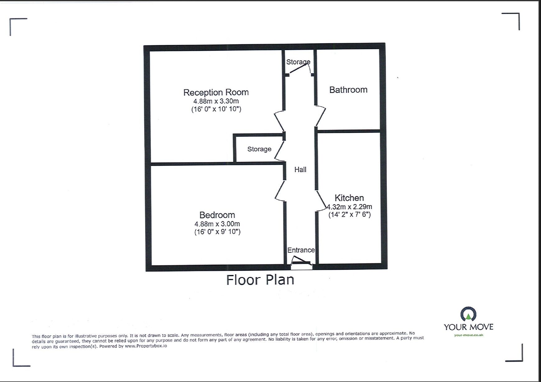 Floorplan of 1 bedroom  Flat for sale, Croydon Road, Wallington, SM6