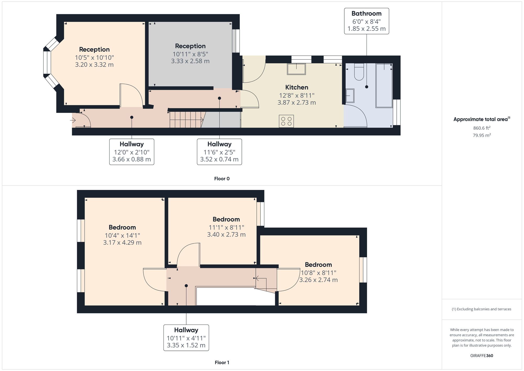 Floorplan of 3 bedroom Mid Terrace House for sale, Trumpington Road, Forest Gate, London, E7