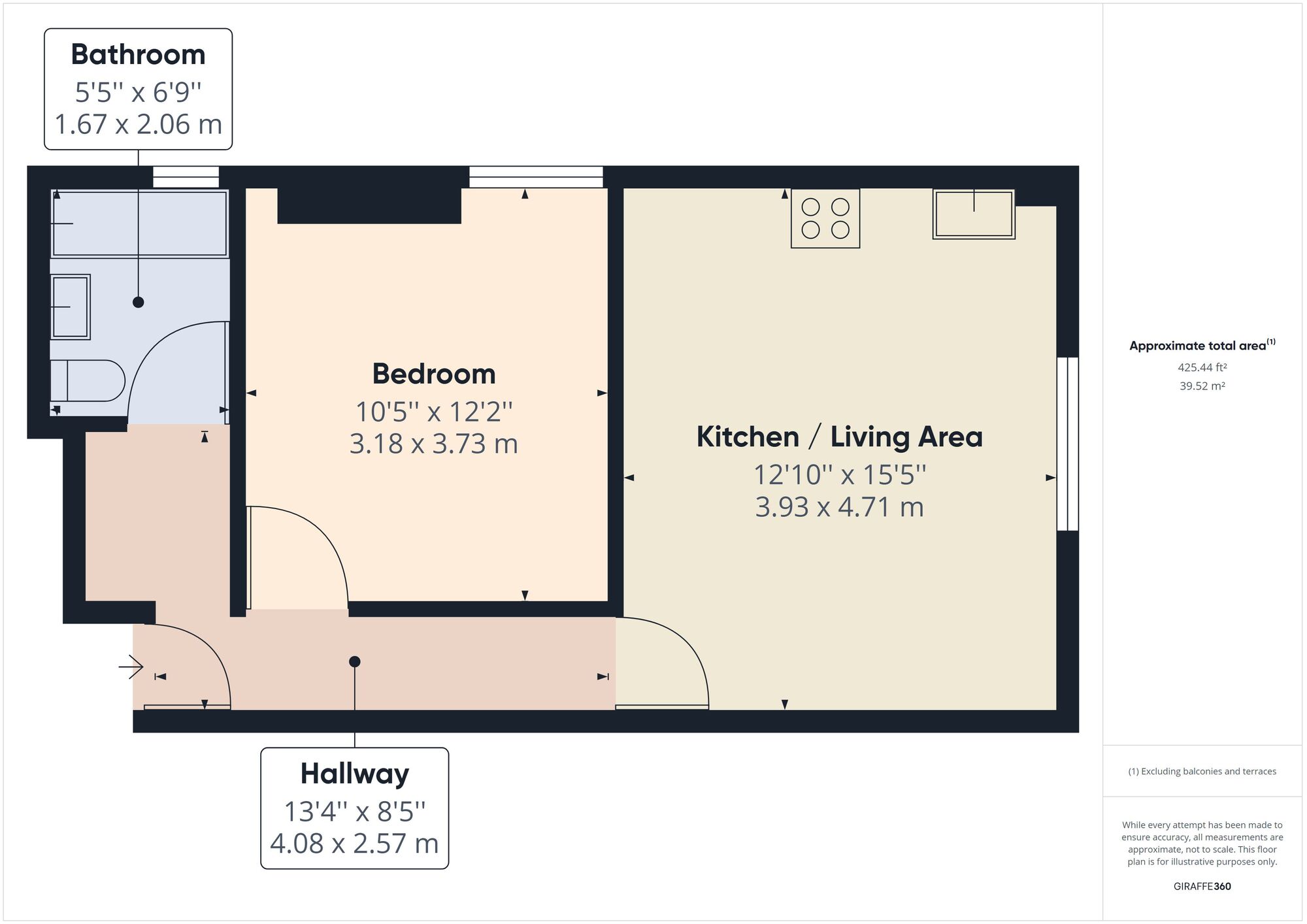 Floorplan of 1 bedroom  Flat to rent, Hoe Street, Walthamstow, London, E17