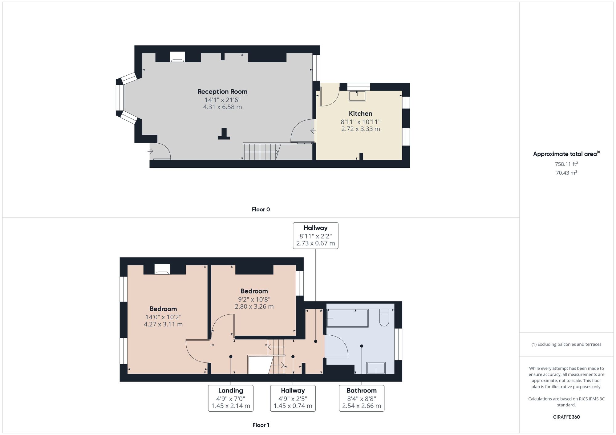 Floorplan of 2 bedroom Mid Terrace House for sale, Walpole Road, Walthamstow, E17