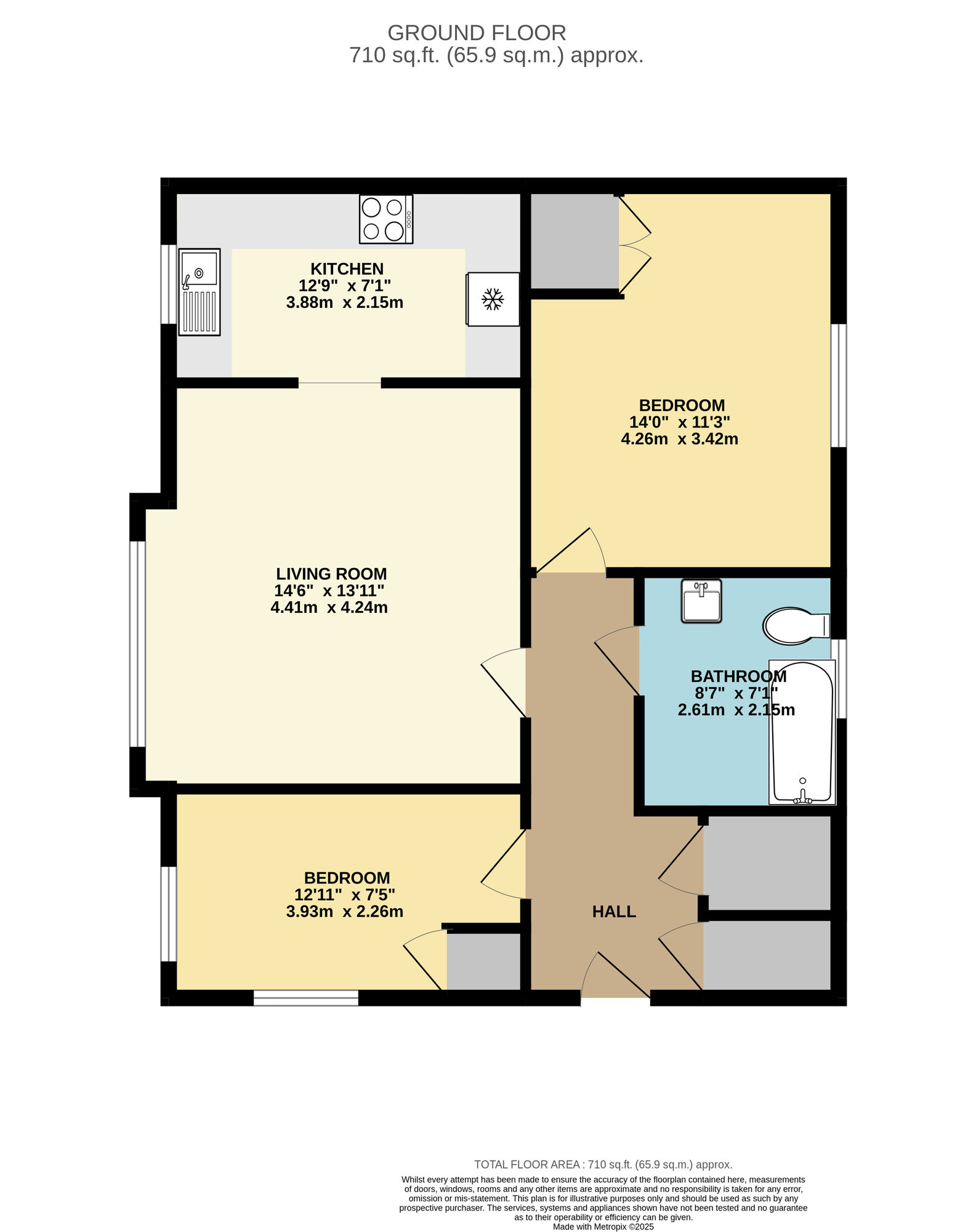 Floorplan of 2 bedroom  Flat to rent, Brunel Road, Walthamstow, E17