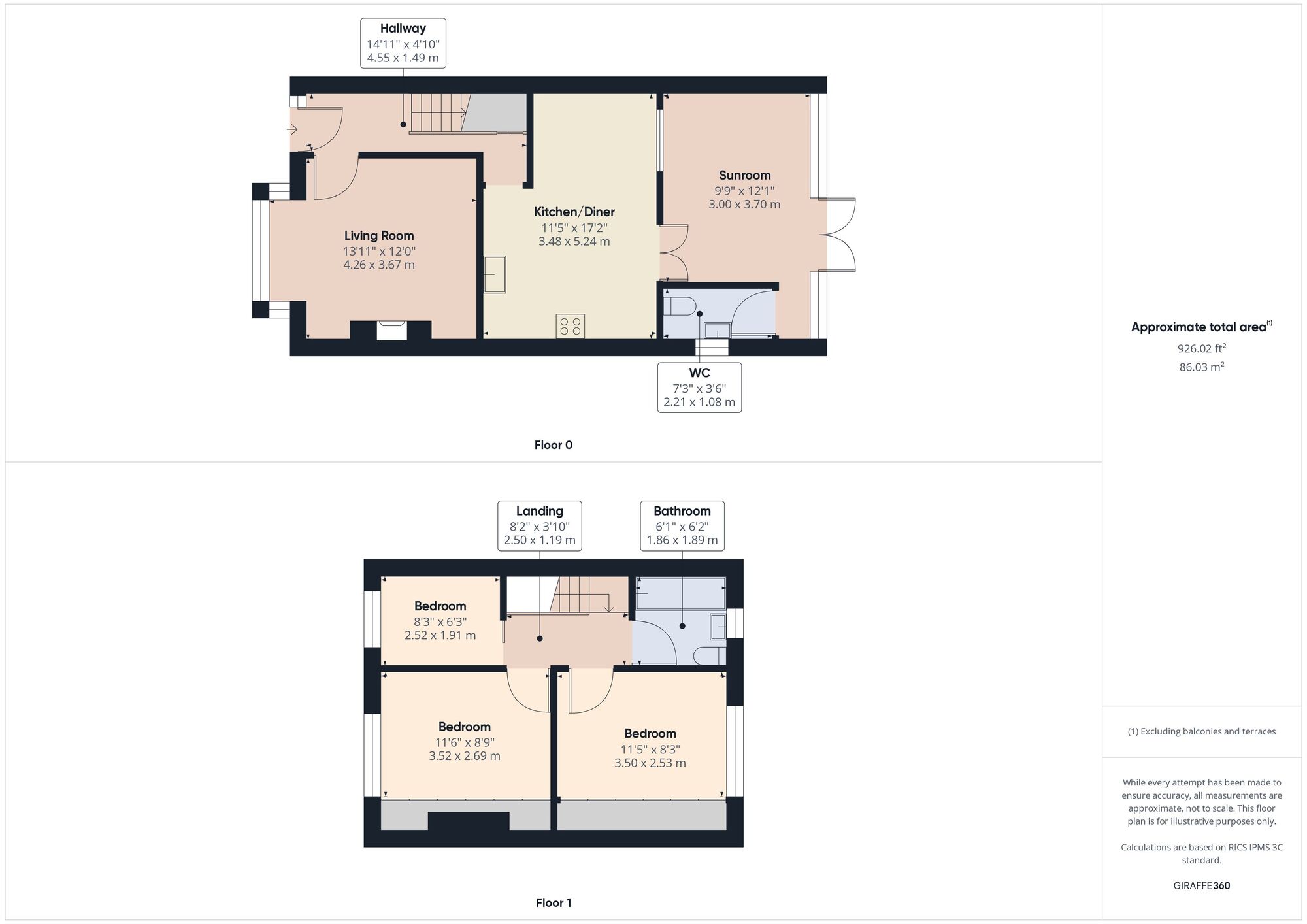 Floorplan of 3 bedroom End Terrace House for sale, Sturge Avenue, Walthamstow, London, E17