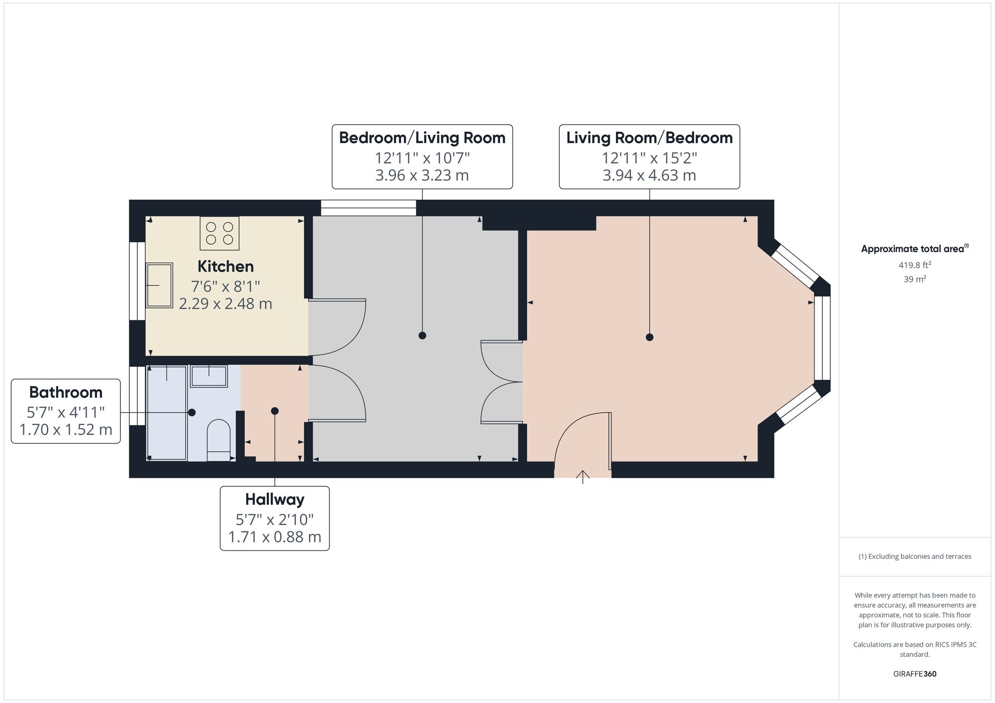 Floorplan of  Flat for sale, Windsor Road, Forest Gate, E7