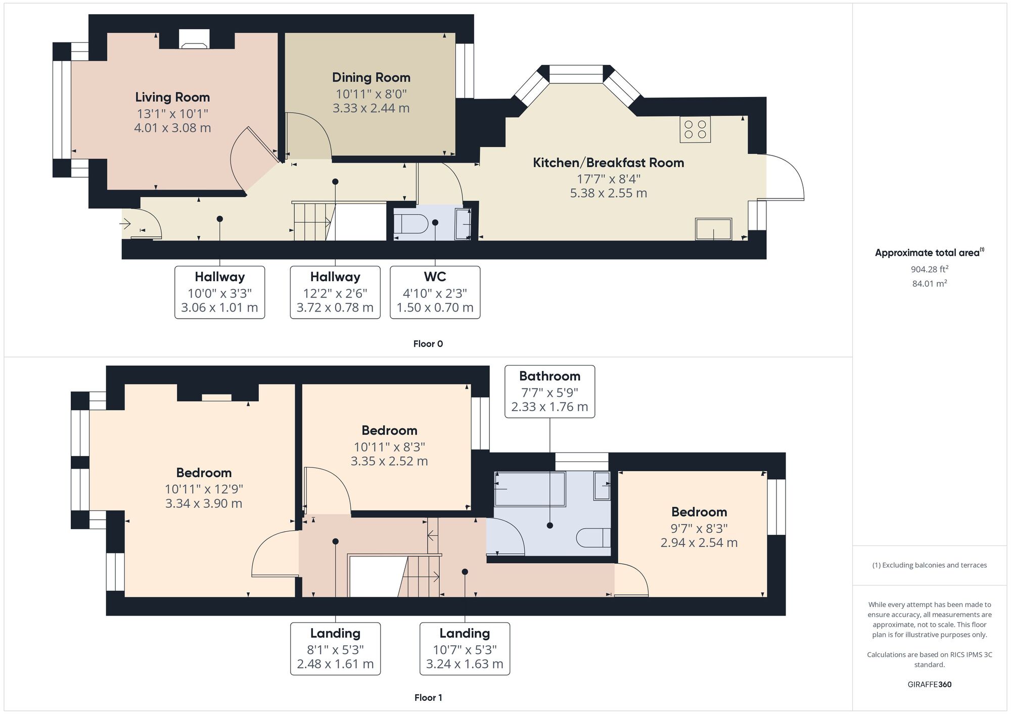 Floorplan of 3 bedroom End Terrace House for sale, Borwick Avenue, Walthamstow, London, E17