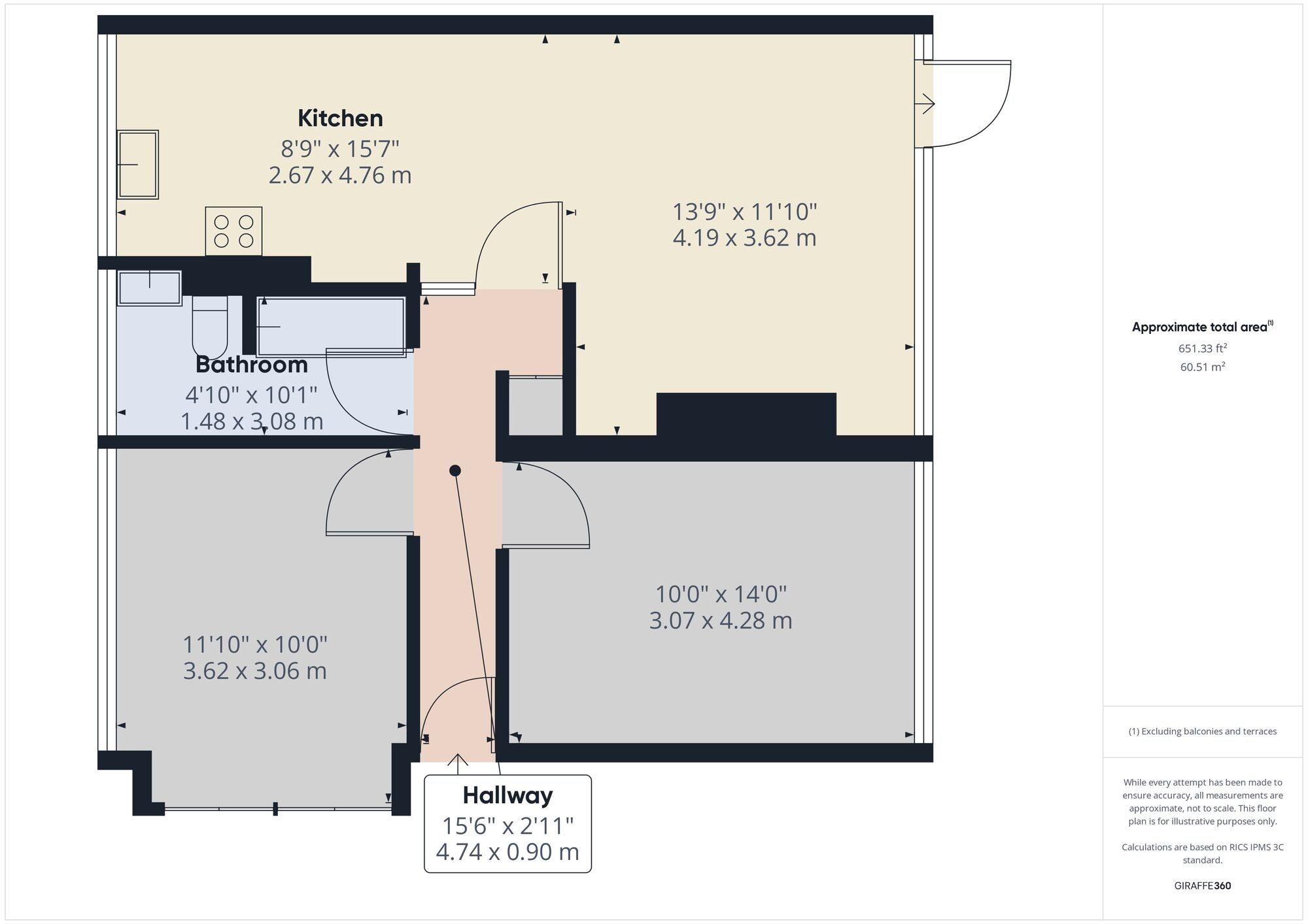 Floorplan of 2 bedroom  Flat to rent, Bull Road, London, E15