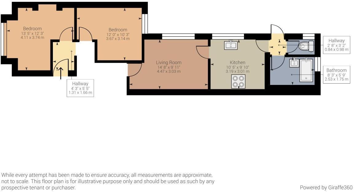 Floorplan of 2 bedroom  Flat to rent, Salisbury Road, Walthamstow, London, E17