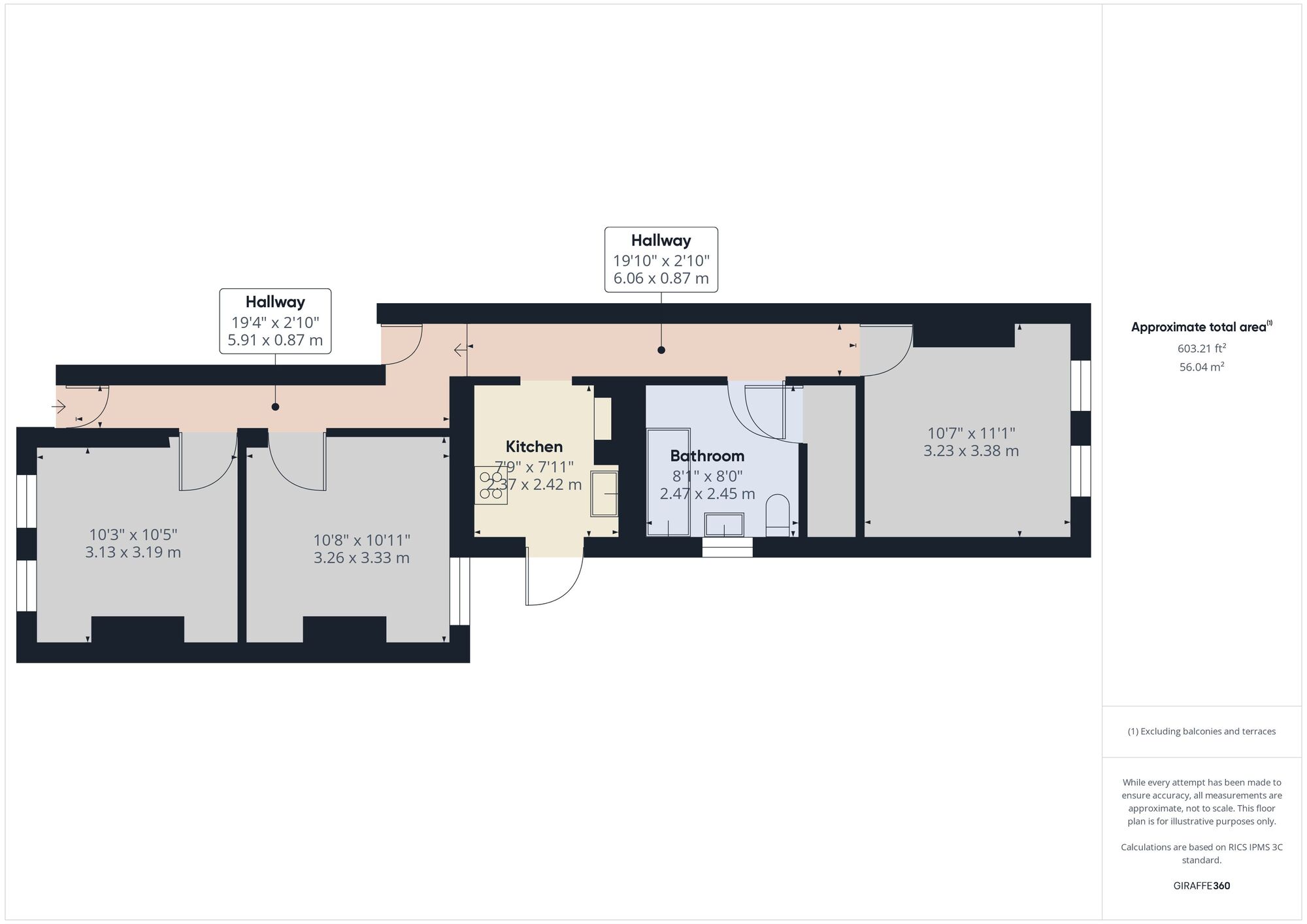 Floorplan of 2 bedroom  Flat to rent, Carr Road, Walthamstow, London, E17