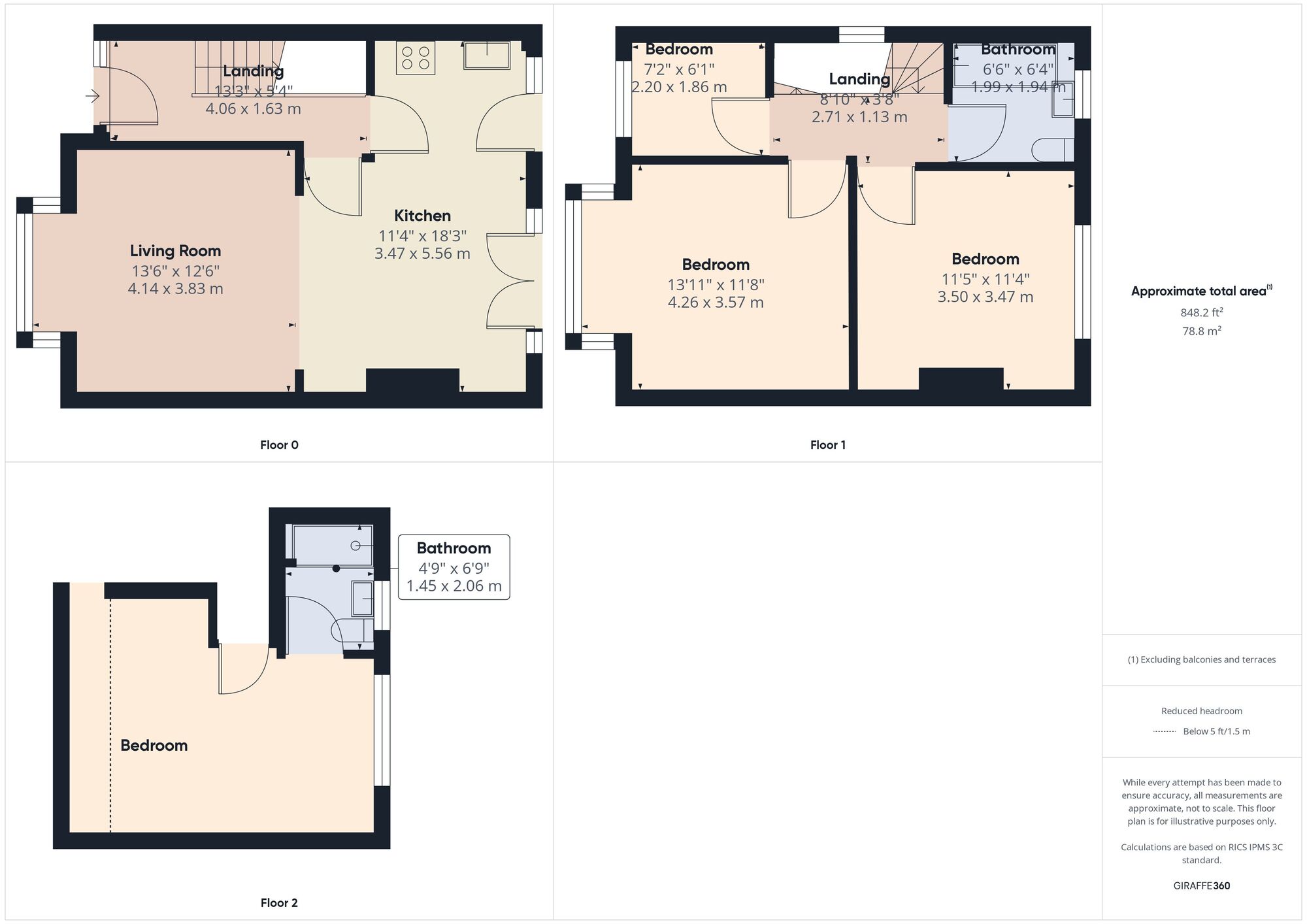 Floorplan of 4 bedroom  House to rent, Hall Lane, Chingford, London, E4