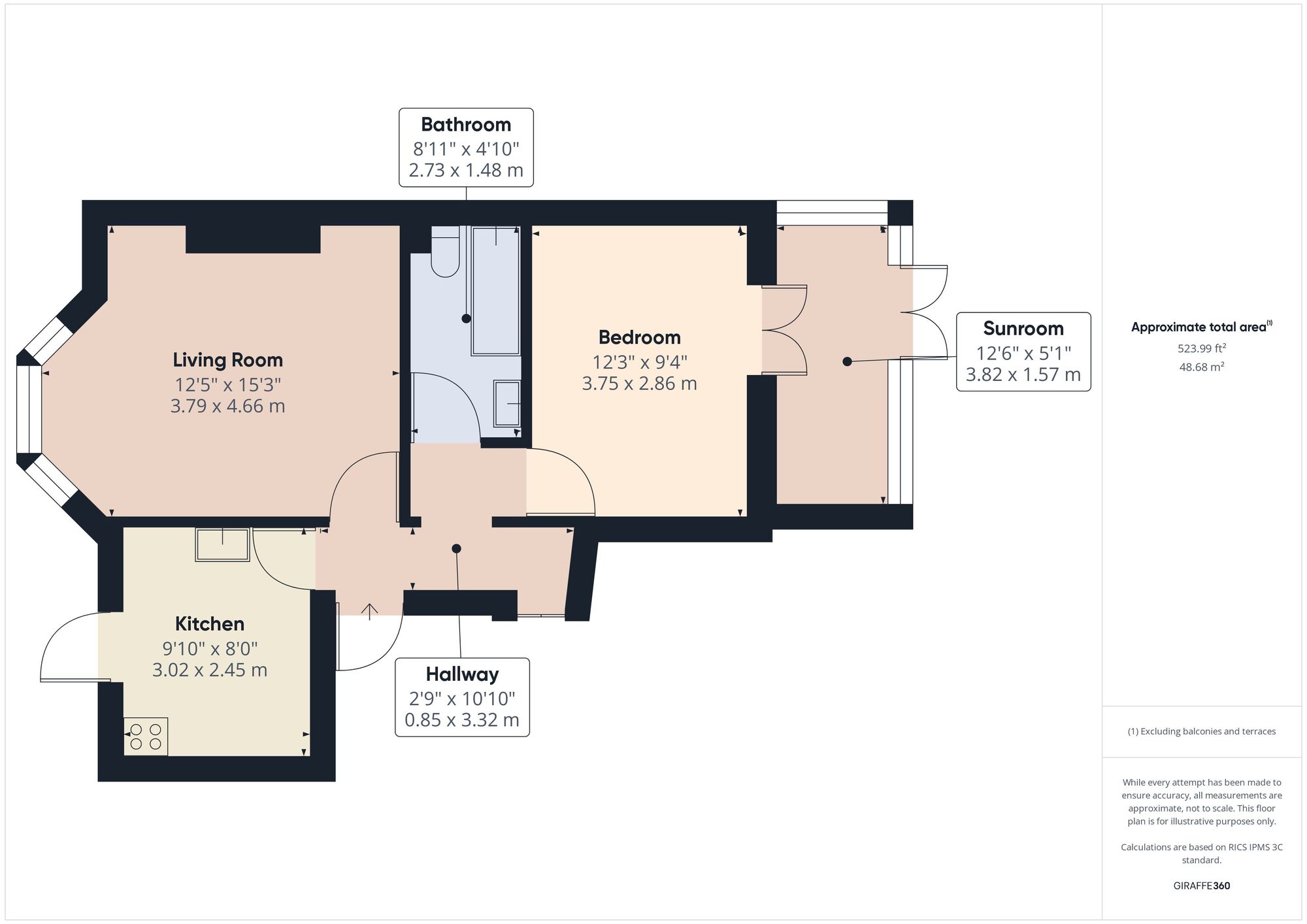 Floorplan of 1 bedroom  Flat to rent, Bulwer Road, Leytonstone, London, E11