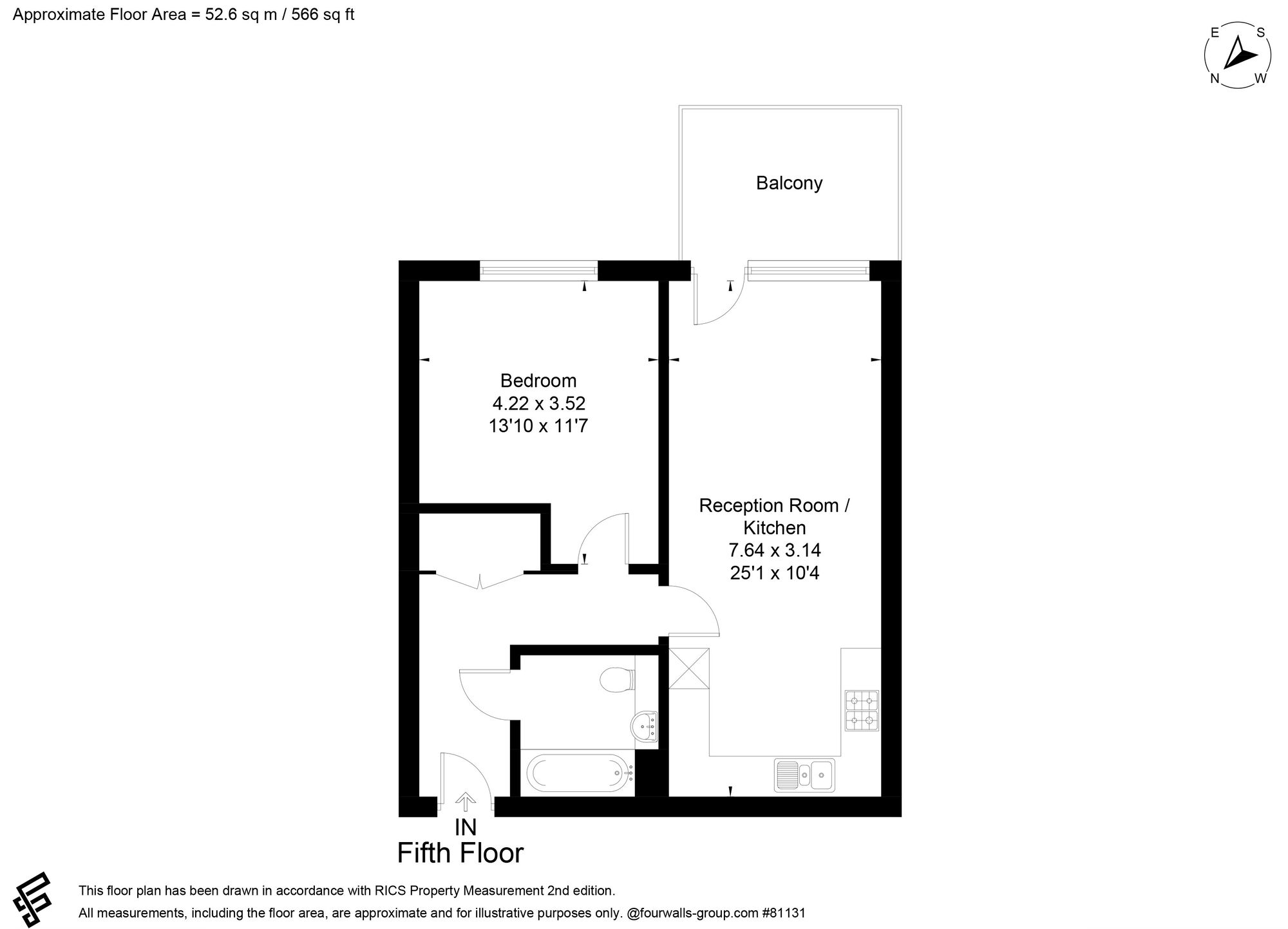 Floorplan of 1 bedroom  Flat for sale, Culvert Drive, London, E3