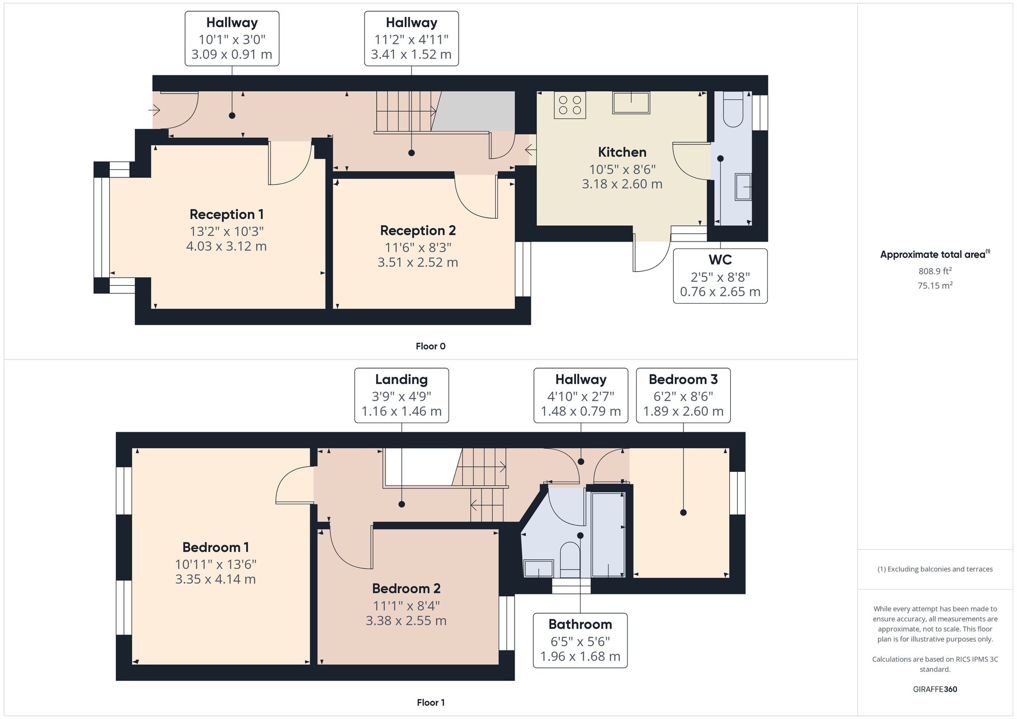 Floorplan of 3 bedroom End Terrace House for sale, Erskine Road, Walthamstow, E17