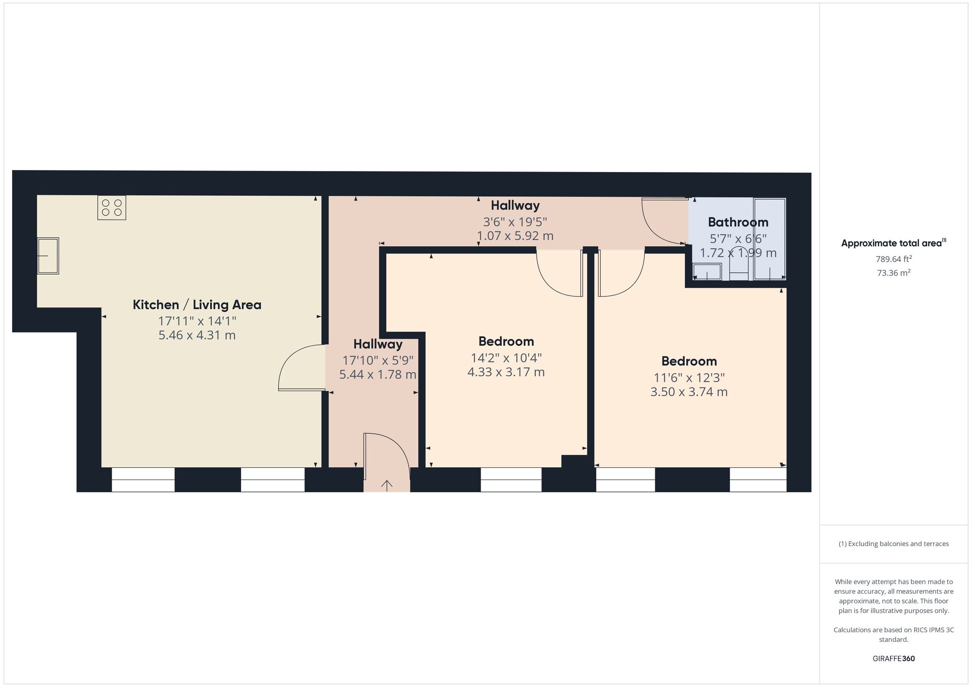 Floorplan of 2 bedroom  Flat to rent, Francis Road, Leyton, London, E10