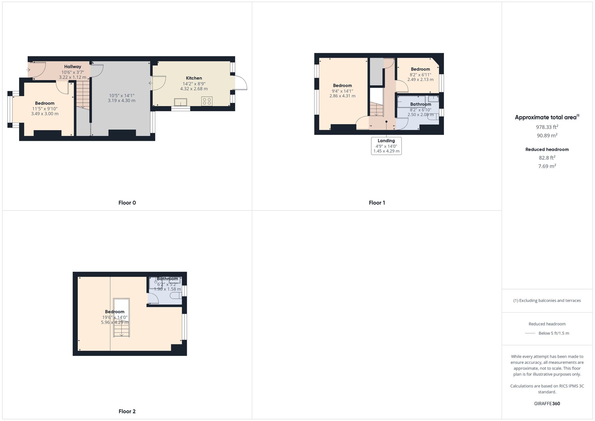 Floorplan of 4 bedroom Mid Terrace House to rent, Kimberley Road, Walthamstow, London, E17