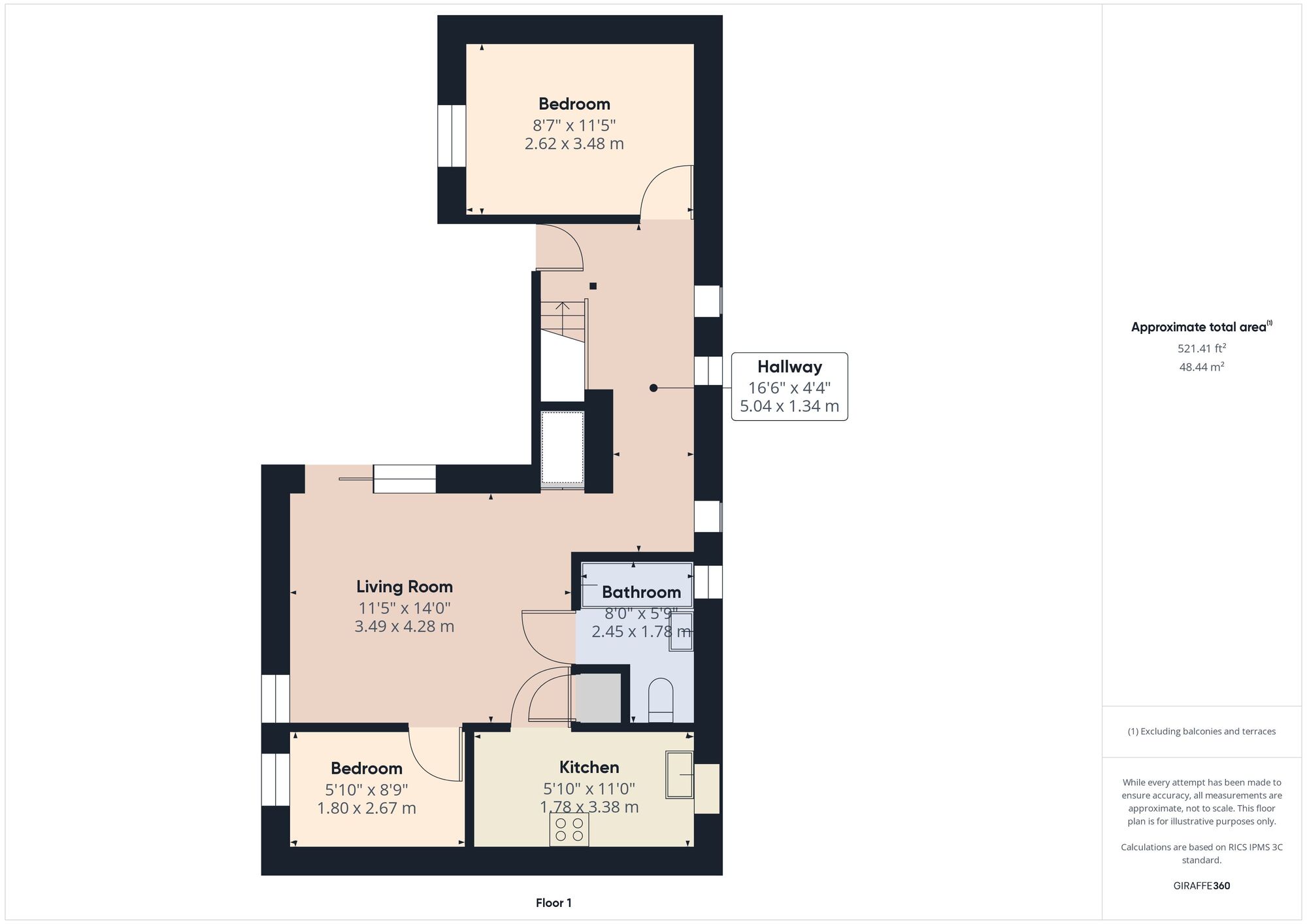 Floorplan of 2 bedroom  Flat to rent, Cherry Close, Walthamstow, London, E17