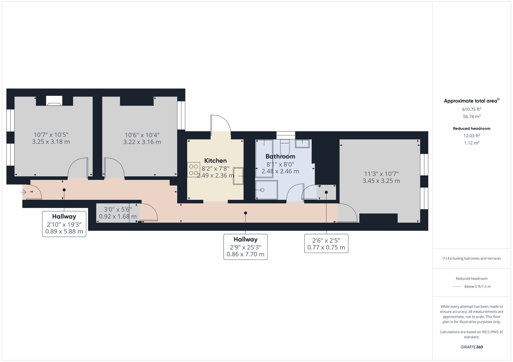 Floorplan of 2 bedroom  Flat for sale, Brettenham Road, Walthamstow, E17