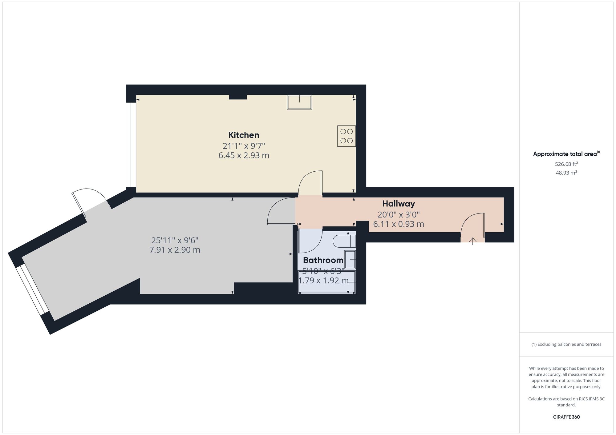 Floorplan of 1 bedroom  Flat to rent, Hoe Street, Walthamstow, E17