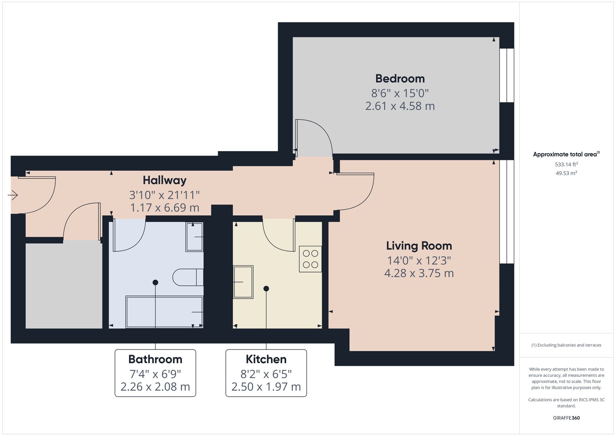 Floorplan of 1 bedroom  Flat for sale, Romford Road, London, E7