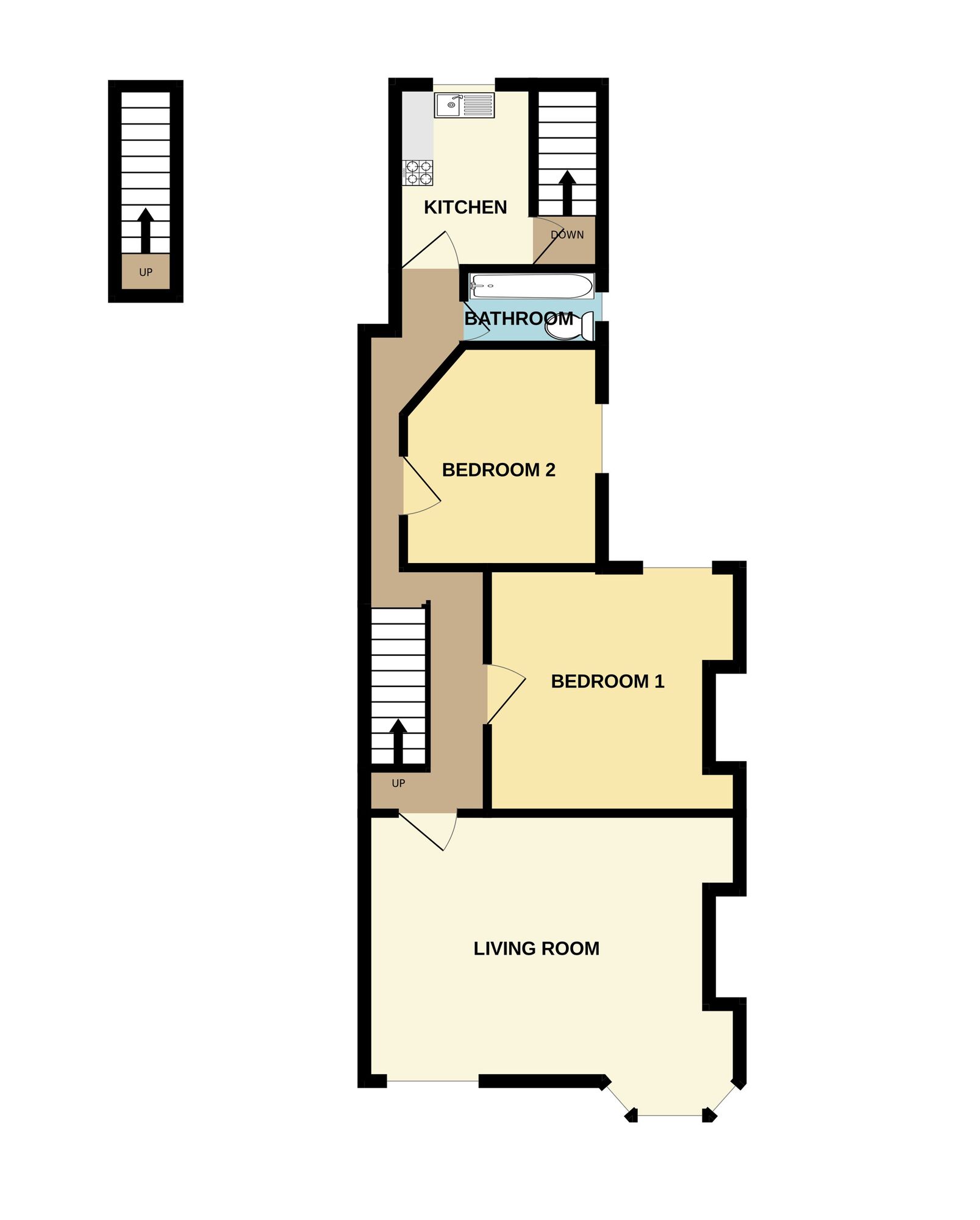 Floorplan of 2 bedroom  Flat to rent, Jewel Road, Walthamstow, E17