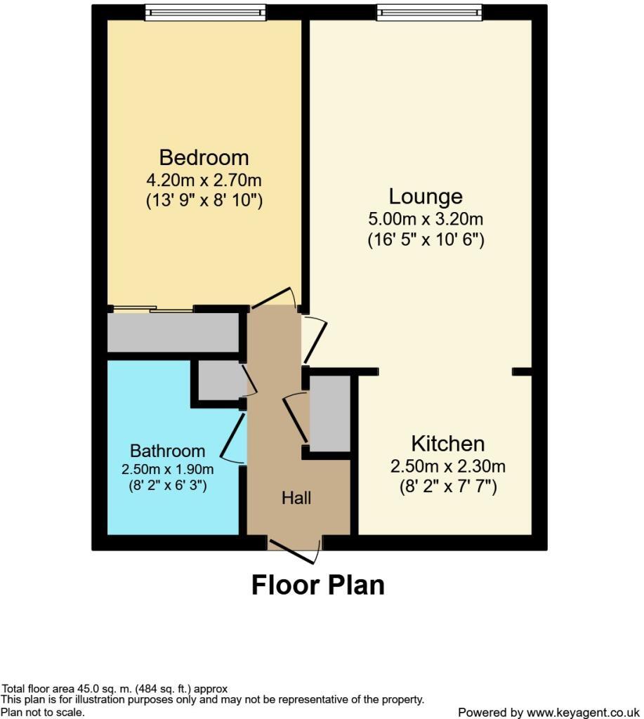 Floorplan of 1 bedroom  Flat to rent, Teresa Mews, Walthamstow, E17