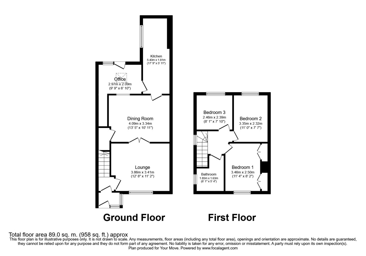 Floorplan of 3 bedroom Semi Detached House to rent, Sherborne Road, Wolverhampton, WV10