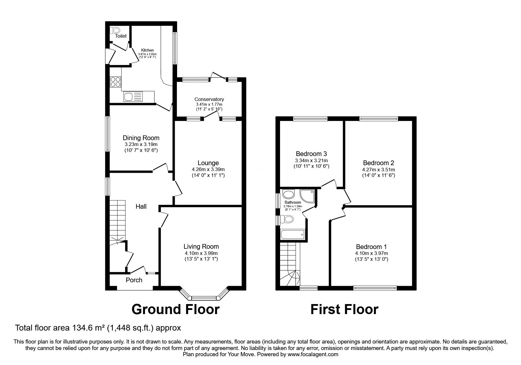 Floorplan of 3 bedroom Semi Detached House for sale, Jeffcock Road, Wolverhampton, West Midlands, WV3